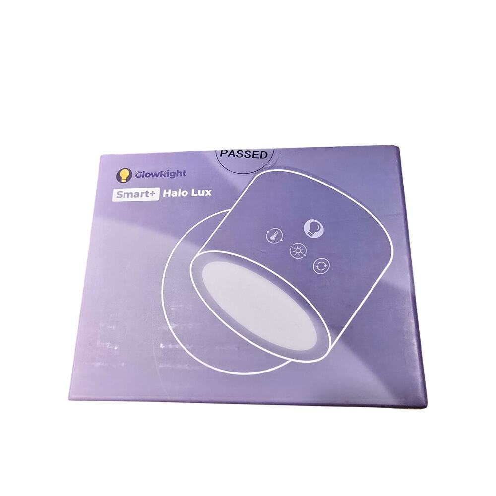 Glow Right Smart+ Halo Lux Smart Light 2700-6500K Battery Powered Black